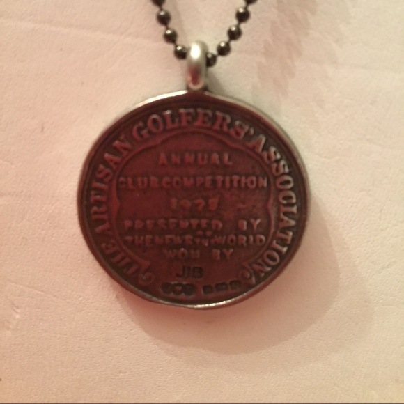 UNISEX Golfers STERLING Medallion Necklace⛳️ - Picture 3 of 5